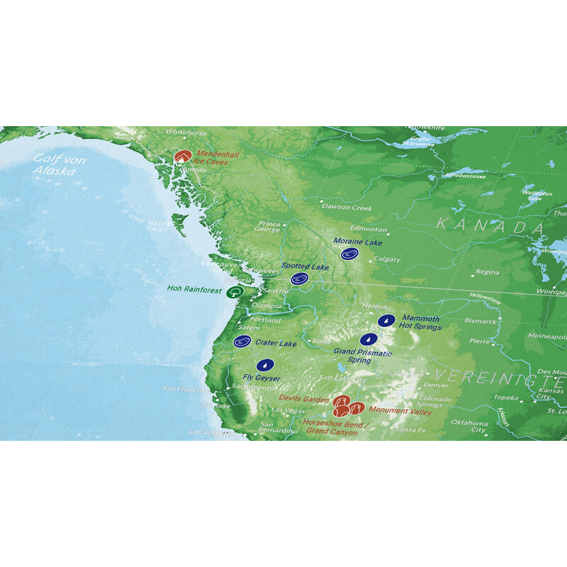 Marmota Maps Mapamundi 99 Naturwunder (200x140)