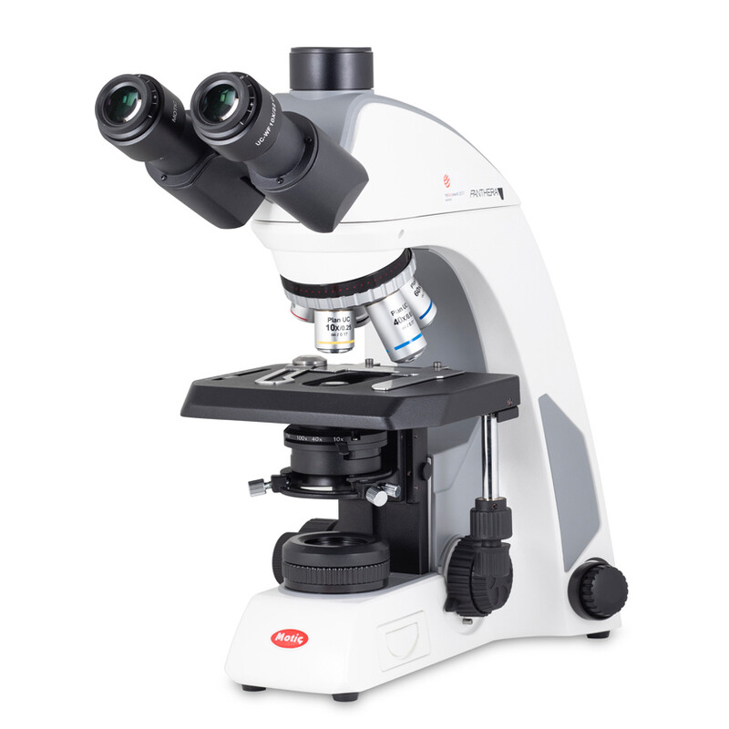 Motic Microscopio Panthera C2 Trinocular, infinity, plan, achro, 40x-1000x, 10x/22mm, Halogen/LED