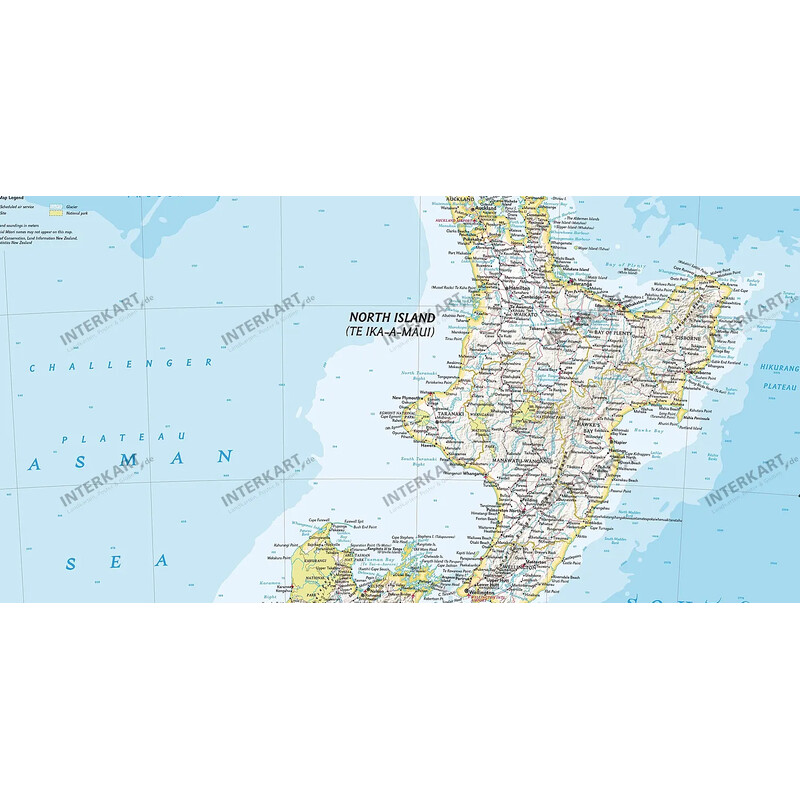 National Geographic Mapa Nueva Zelanda (60 x 77 cm)