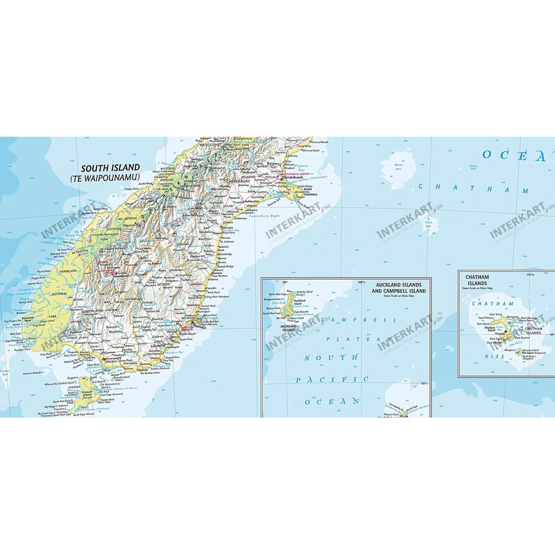 National Geographic Mapa Nueva Zelanda (60 x 77 cm)