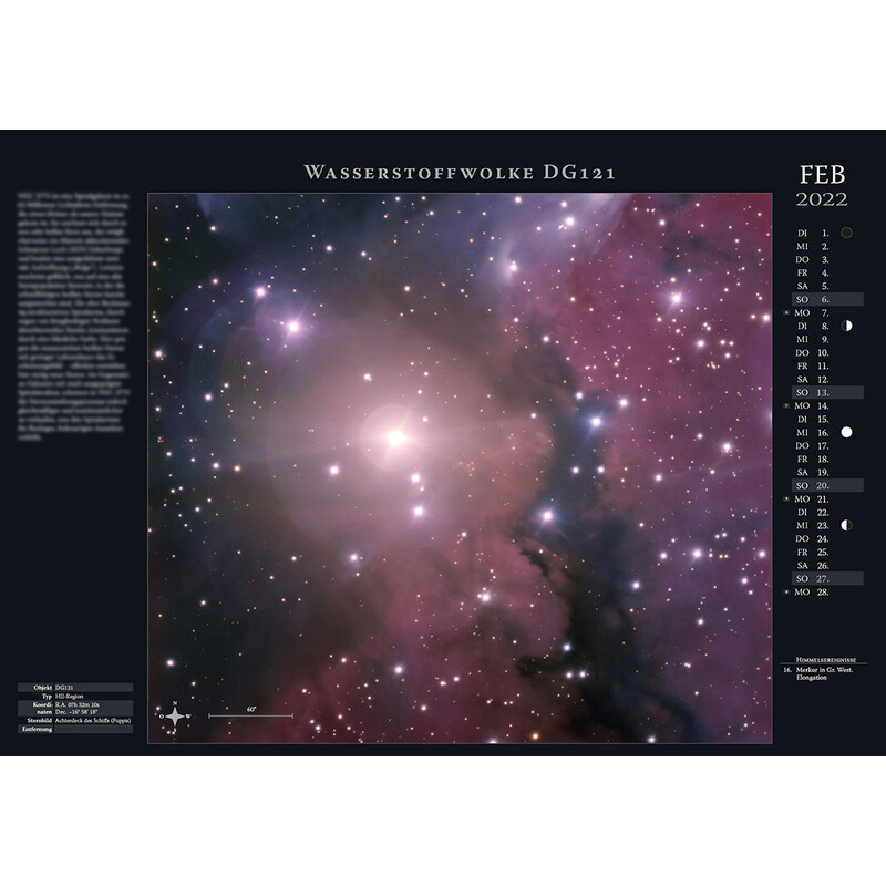 Astronomie-Verlag Calendarios Weltraum-Kalender 2022