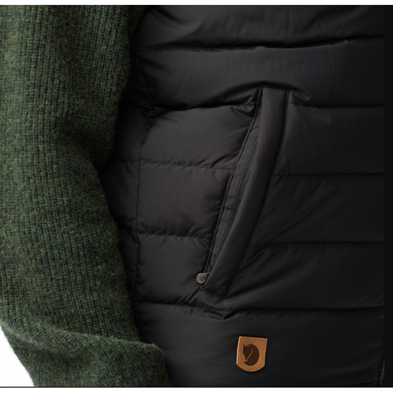 Fjällräven Chaleco Greenland Down Liner M, 550 Black, S