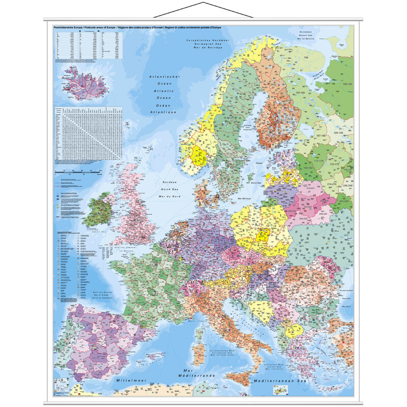 Stiefel Mapa continental Europa PLZ (97 x 119 cm)