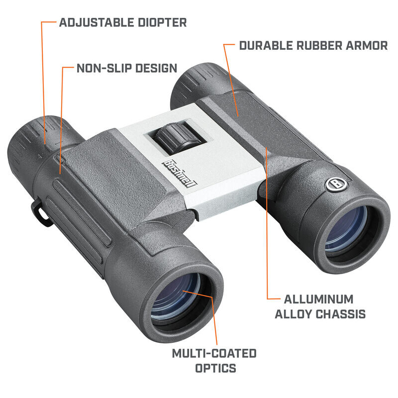 Bushnell Binoculares Powerview 2.0 10x25 Aluminum, MC