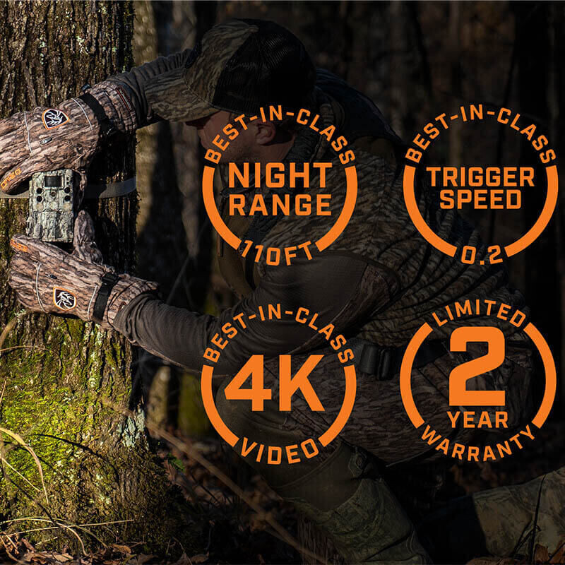 Bushnell Cámara de caza 30MP CORE 4KS Tree Bark Camo No Glow, Caja 5L