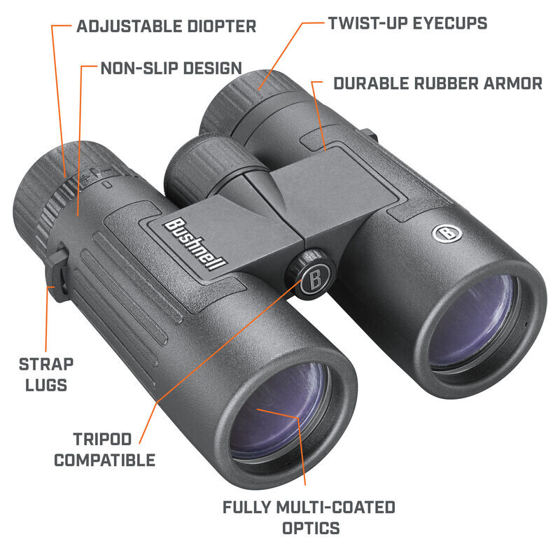 Bushnell Binoculares Legend 10x42 Pentagonal, negro, FMC