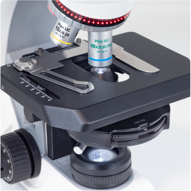 Motic Microscopio Panthera C2 de , contraste de fases, trinocular, corrección al infinito, objetivos plan acromáticos, 40x-400x, halógeno/LED