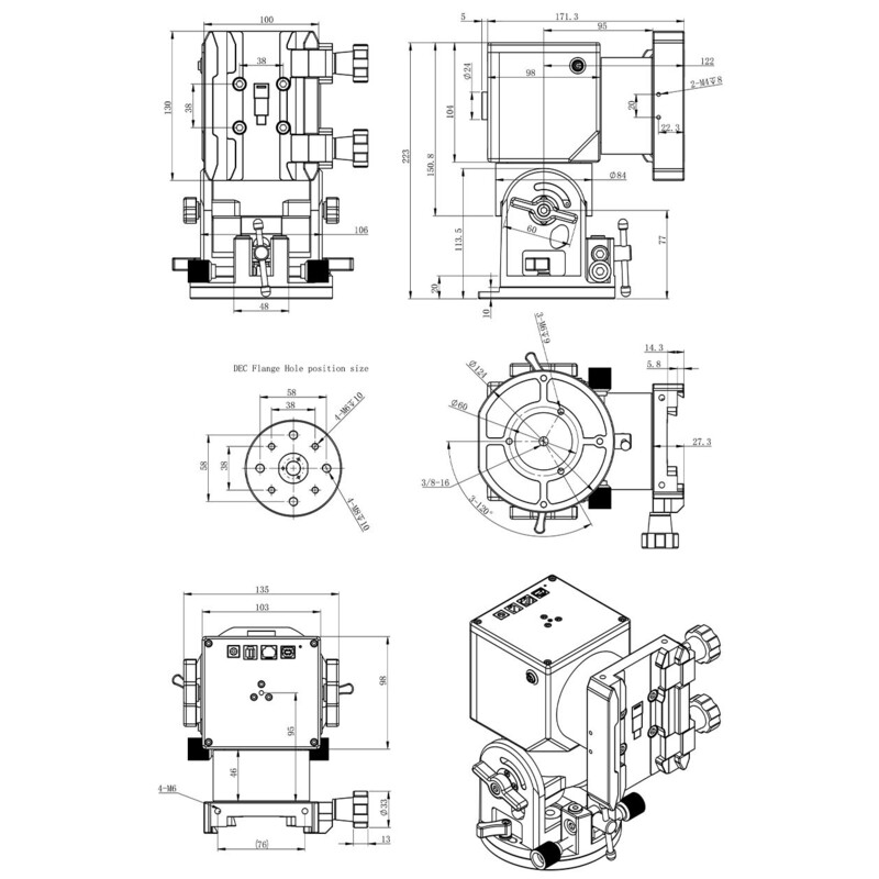 ZWO Montura ecuatorial AM5 Harmonic