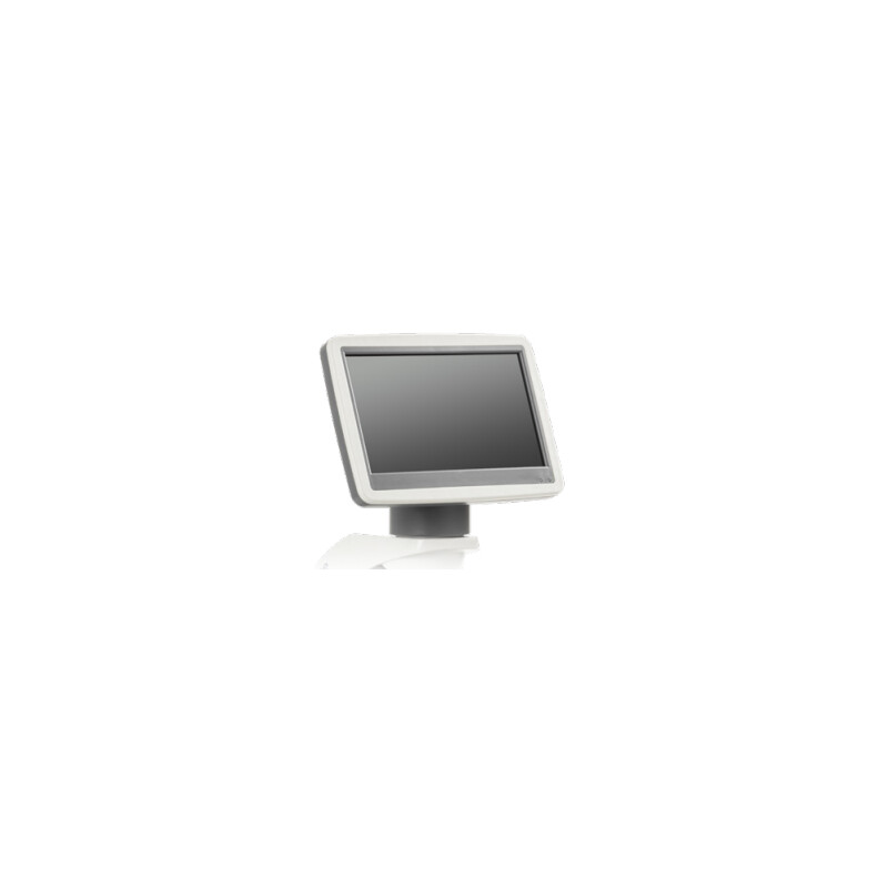 Euromex Microscopio BioBlue, BB.4220-LCD, pantalla LCD de 7 pulgadas, objetivos SMP 4/10/S40x, DIN, 40x - 400x, 10x/18, LED, 1W, mesa en cruz