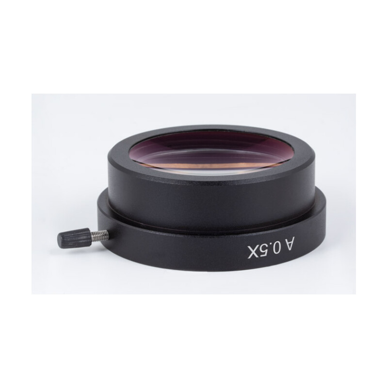 Motic 1202A: Objetivo acromático 0,5X (AA=148 mm)
