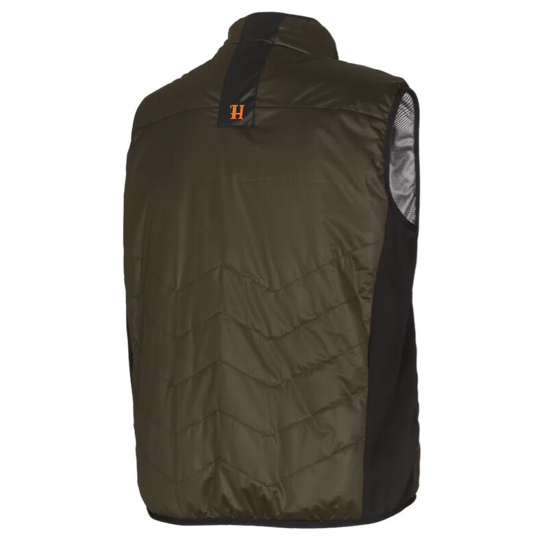 Härkila Chaleco calefactor, verde sauce/negro, talla XS