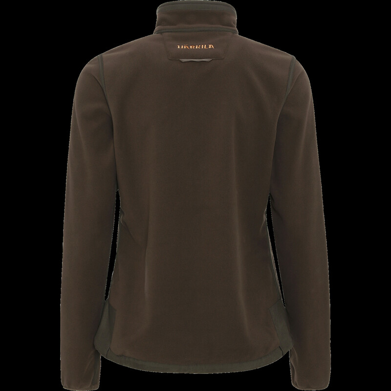 Härkila Chaqueta de forro polar Kamko para mujer, marrón/rojo, talla L