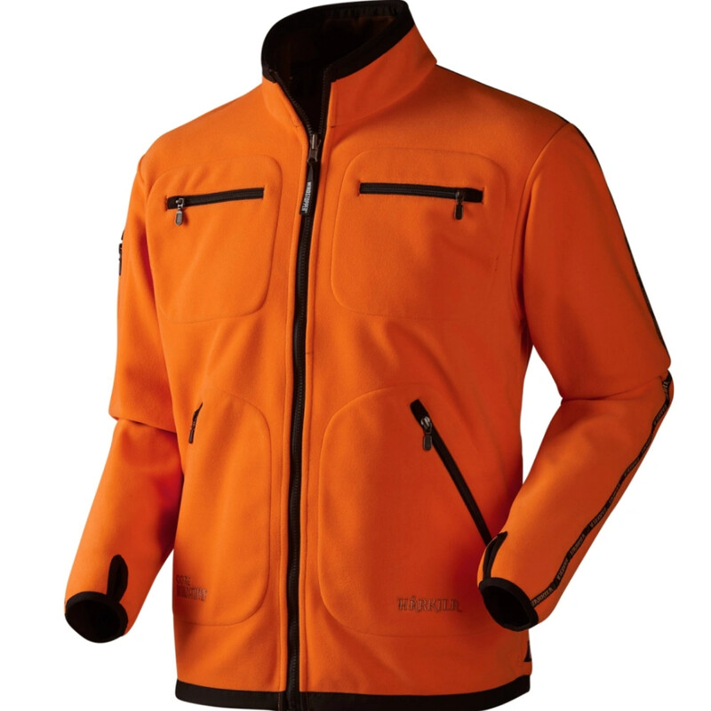 Härkila Chaqueta Kamko de forro polar, verde caza/naranja intenso, talla XXL