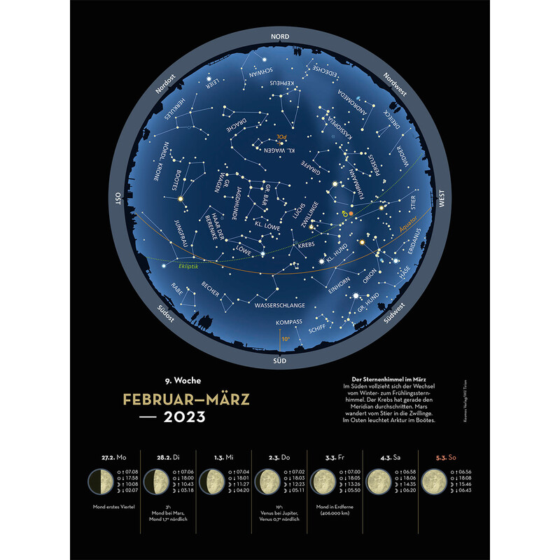 Kosmos Verlag Calendarios Himmelsjahr 2023