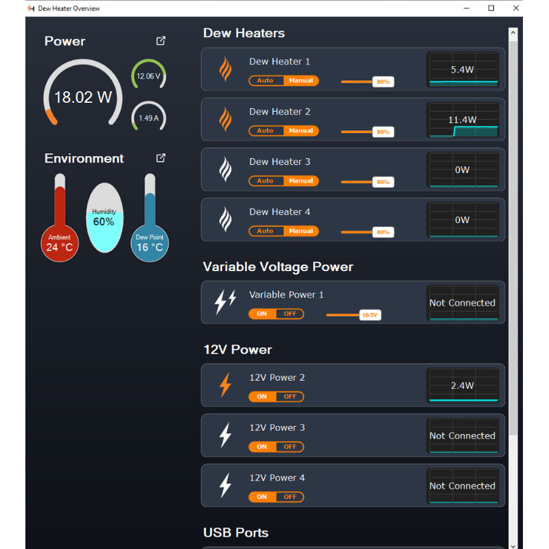 Celestron Obturador Controlador de potencia inteligente y de protección contra el rocío 4x