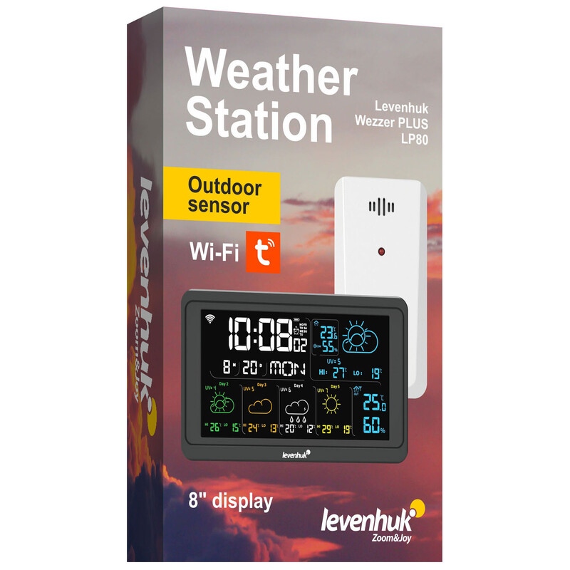 Levenhuk Estación meteorológica Wezzer PLUS LP80 Wi-Fi