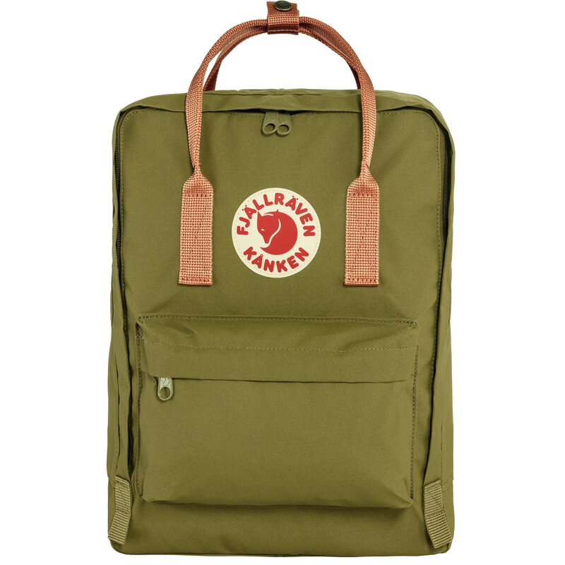 Fjällräven Mochila Kånken 631-241 Verde Follaje-Melocotón Arena