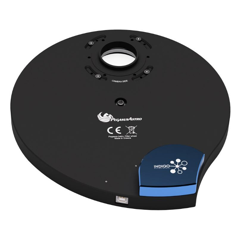 PegasusAstro Rueda de filtros Indigo + filtros LRGB Optolong de 2"