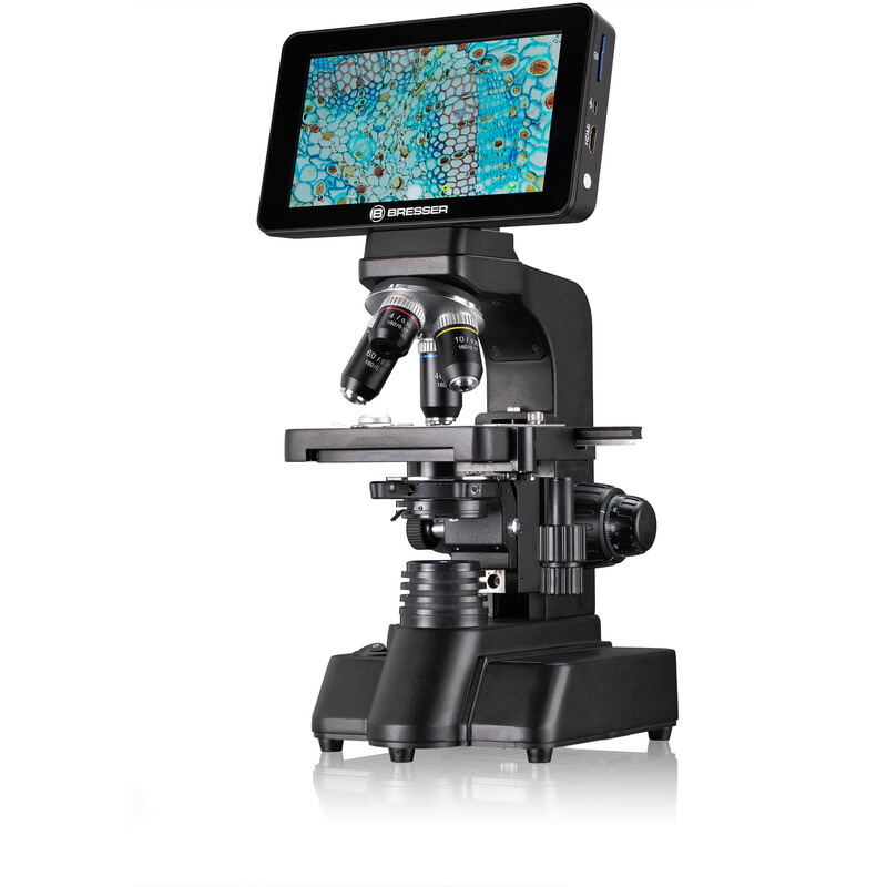 Bresser Microscopio Researcher LCD, pantalla, 40x-600x, DL, LED, 16MP