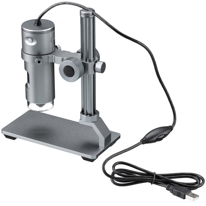 Bresser Microscopio USB Digitalmikroskop DST-1028, screen, 10x-280x, AL LED 5.1MP