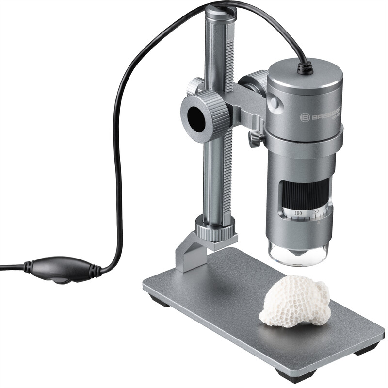 Bresser Microscopio digital USB DST-1028, pantalla, 10x-280x, LED AL 5,1 MP