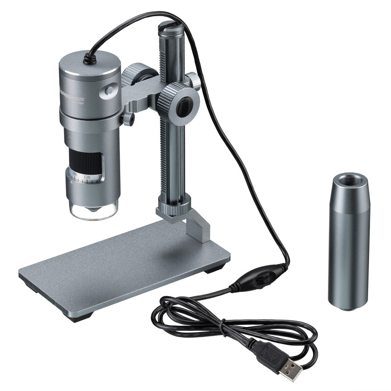 Bresser Microscopio digital USB DST-1028, pantalla, 10x-280x, LED AL 5,1 MP