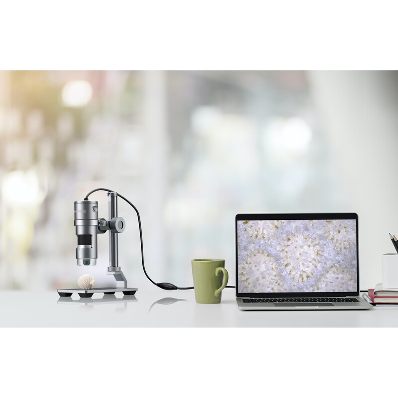 Bresser Microscopio digital USB DST-1028, pantalla, 10x-280x, LED AL 5,1 MP