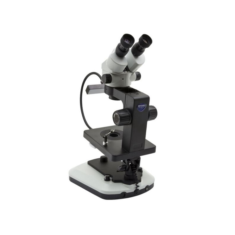 Optika Microscopio stereo zoom OPTIGEM-10, bino, BF, DF, Greenough, w.d. 100 mm, 10x/21 mm, 0,7x-4,5x