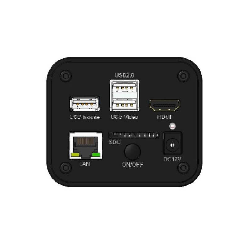 Optika Cámara C-HUB4K, color, CMOS, 1/1,8 pulgadas, 2,0x2,0 µm, 30 fps, 4K/USB/HDMI, 8 Mp