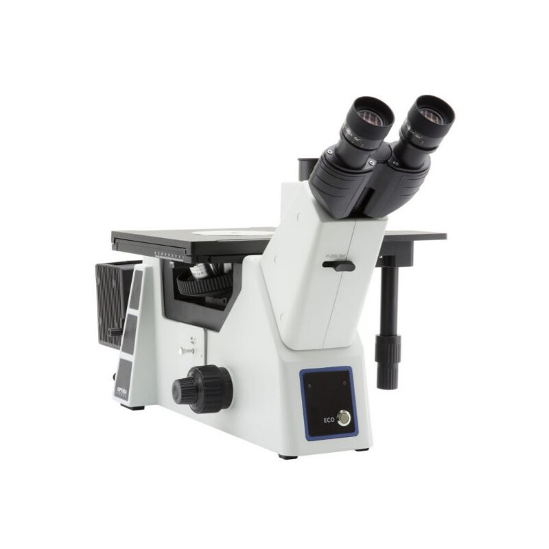 Optika Microscopio invertido IM-5MET, MET trino, invers, 10x24mm,  AL, Halogen,  12V/100W w.o. objectives