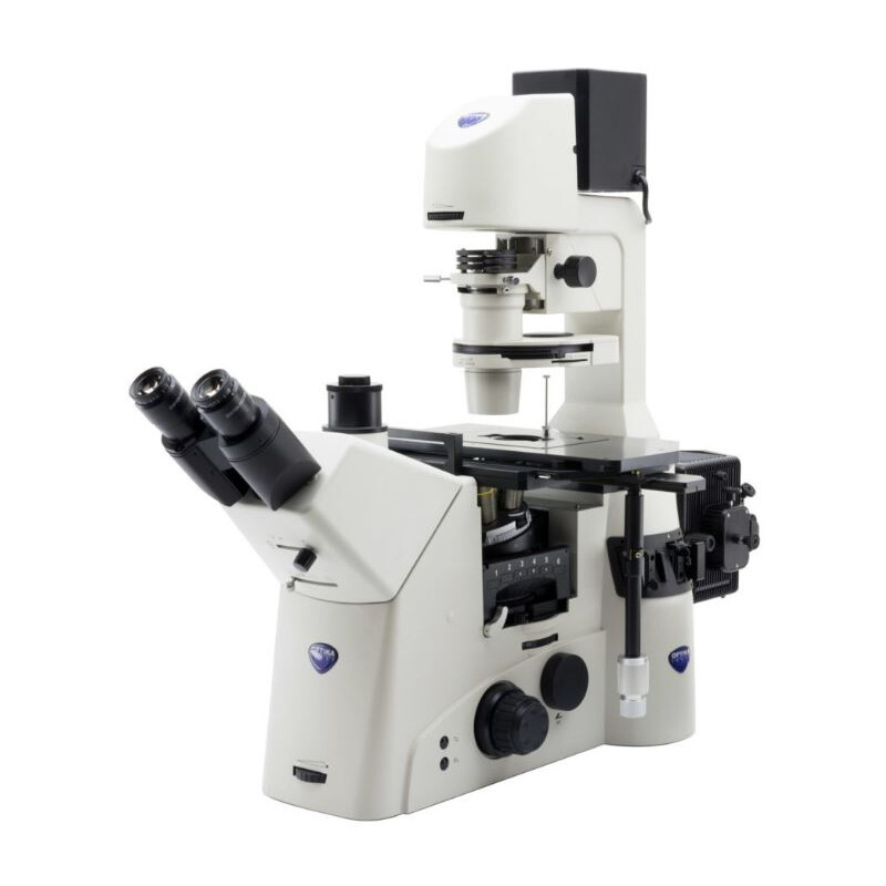 Optika Microscopio invertido IM-7, trino, invers, 10x25mm, LED 10W,  w.o. objectives