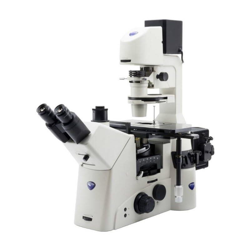 Optika Microscopio invertido IM-7, trino, inverso, 10x25 mm, LED 10 W, sin objetivos
