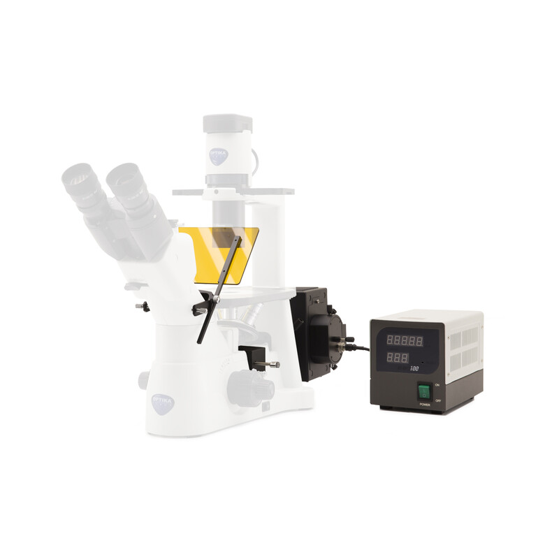 Optika Unidad de fluorescencia M-797 para IM-3, HBO 100W, juego de filtros B & G, alojamiento de filtro con 2 posiciones