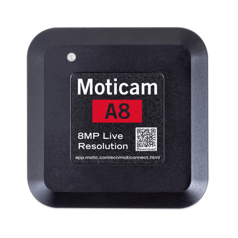 Motic Cámara Kamera A8, color, sCMOS, 1/3", 1.34µm, 30fps, 8MP, USB 2.0