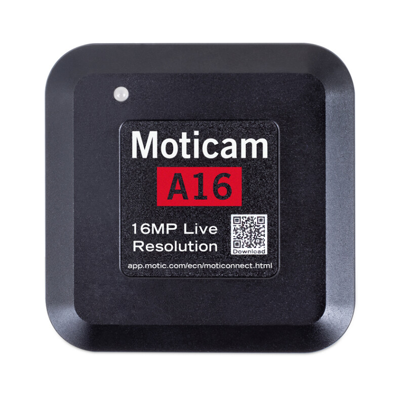 Motic Cámara A16, color, sCMOS, 1/2,3", 1,34 µm, 30 fps, 16 MP, USB 2.0