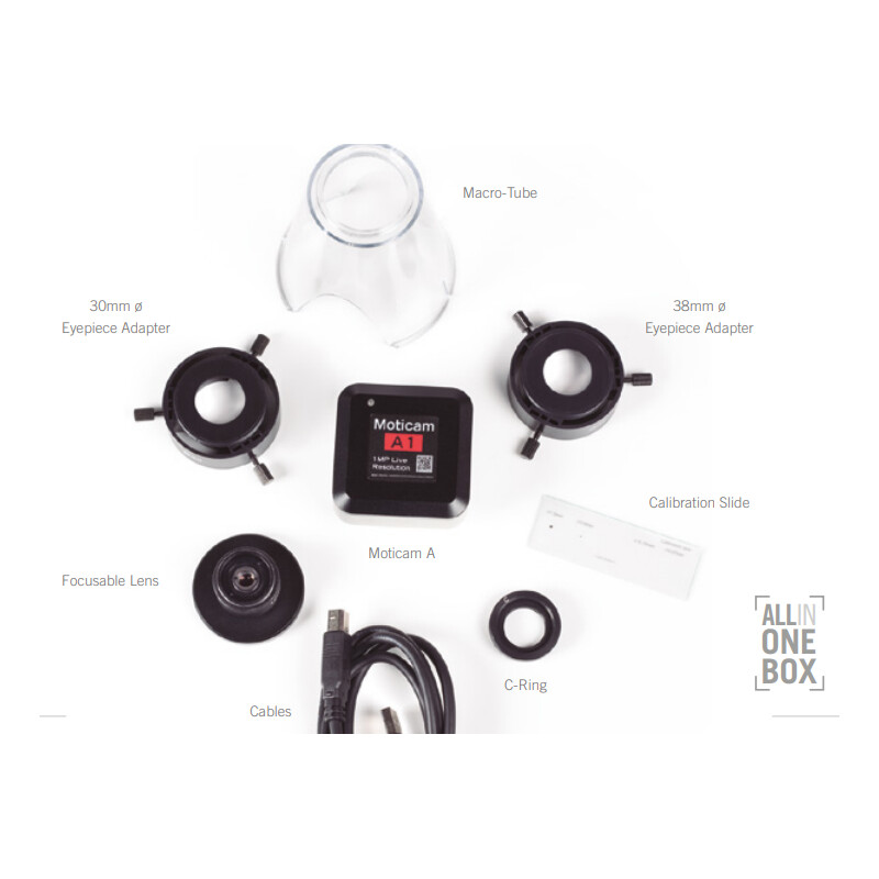 Motic Cámara A16, color, sCMOS, 1/2,3", 1,34 µm, 30 fps, 16 MP, USB 2.0