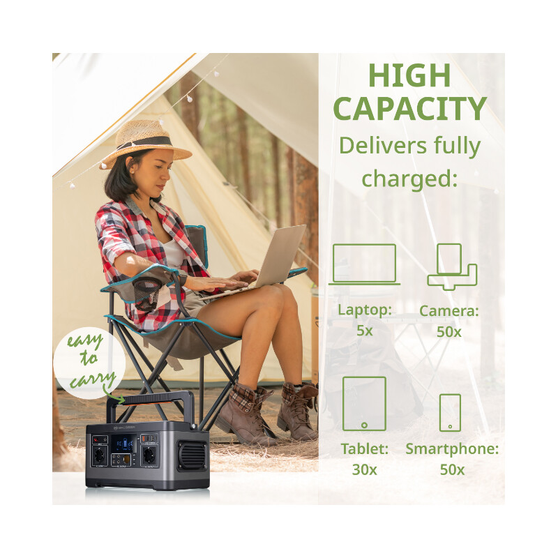 Bresser Central Eléctrica Mobile de 500 vatios
