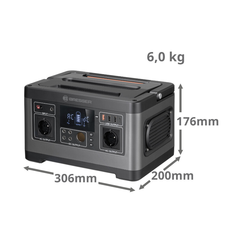 Bresser Central Eléctrica Mobile de 500 vatios