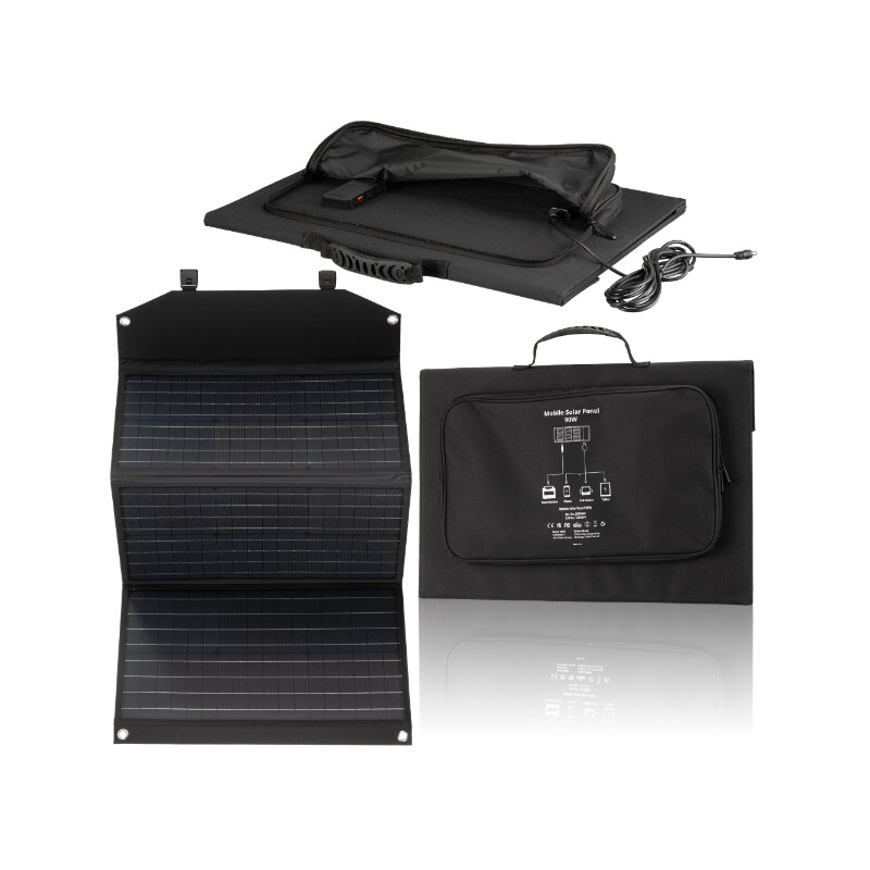 Bresser Cargador solar móvil de 90 vatios