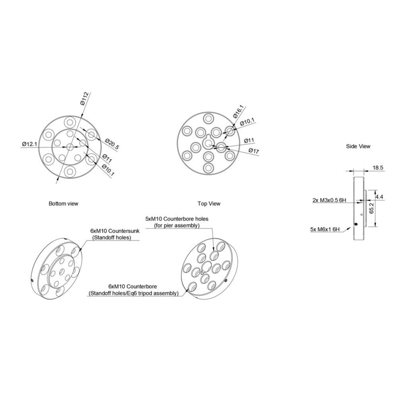 PegasusAstro Adaptador para trípode Universal para NYX-101