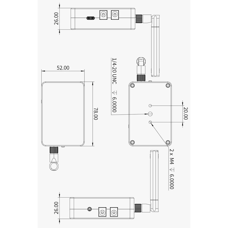 ZWO Ordenador astrofotográfico ASIAIR MINI