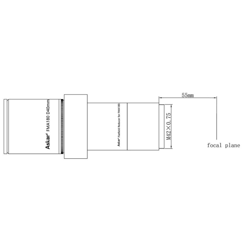 Askar Refractor apocromático AP 40/180 FMA180 OTA