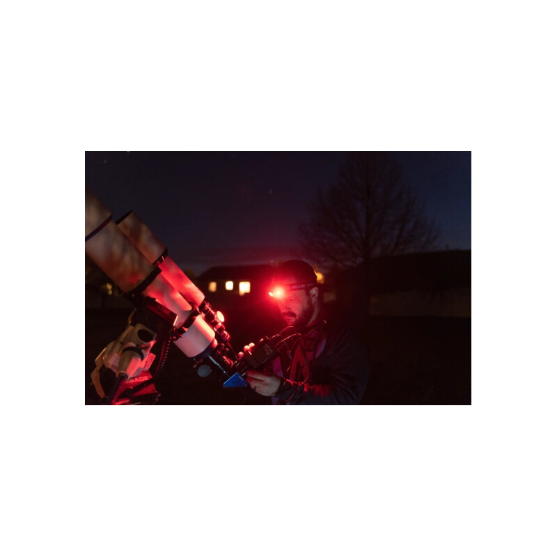 Meade Lámpara frontal LED (blanco y rojo)