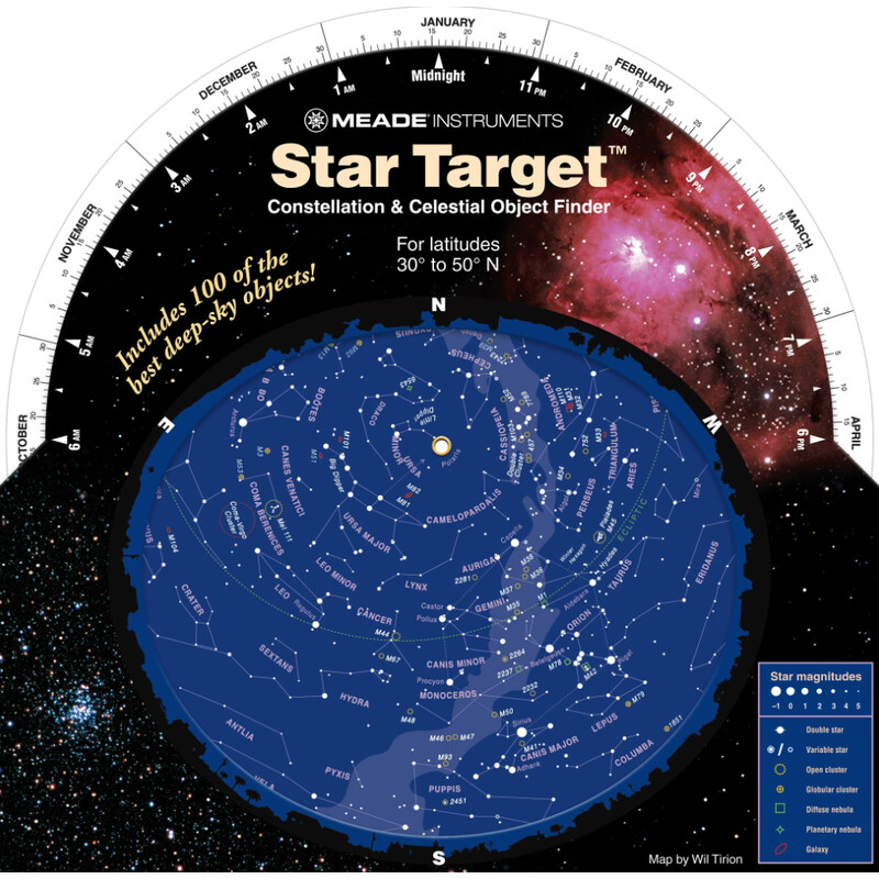 Meade Planisferio con mapa estelar