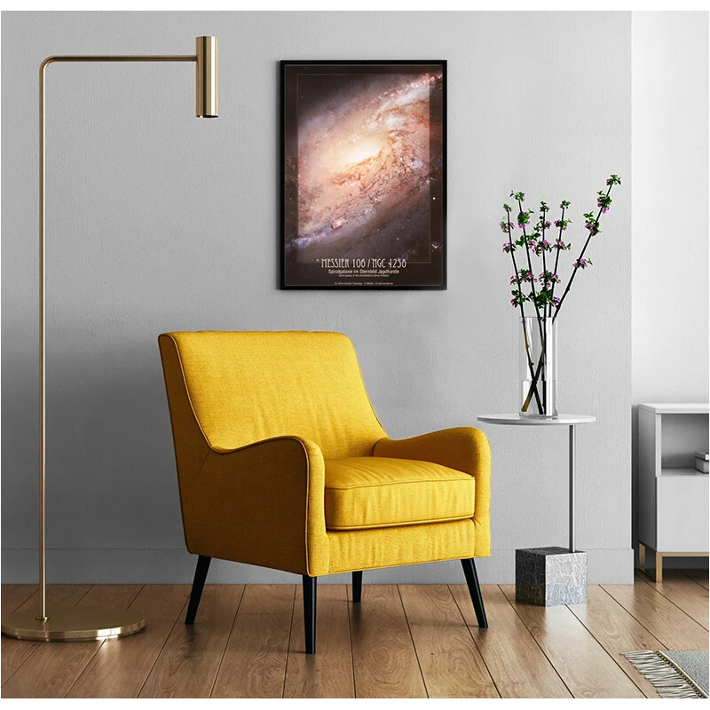 AstroMedia Póster Galaxia espiral Messier 106