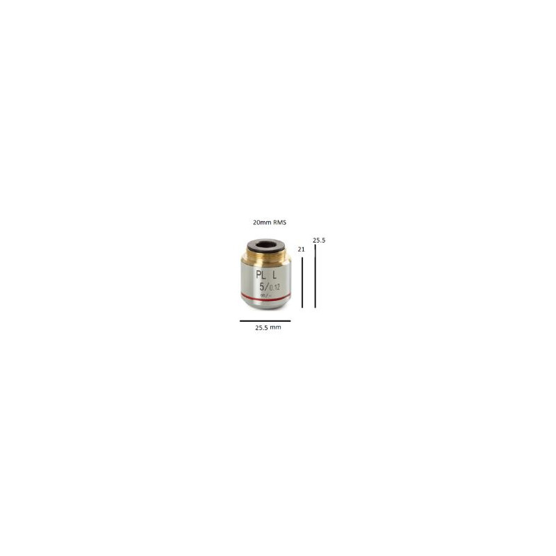 Euromex Objetivos BS.8105, Plan PL 5x/0.12, w.d. 26.1 mm, infinity (bScope)