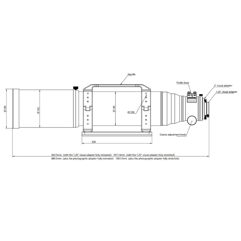 Askar Refractor apocromático AP 130/1000 130PHQ OTA