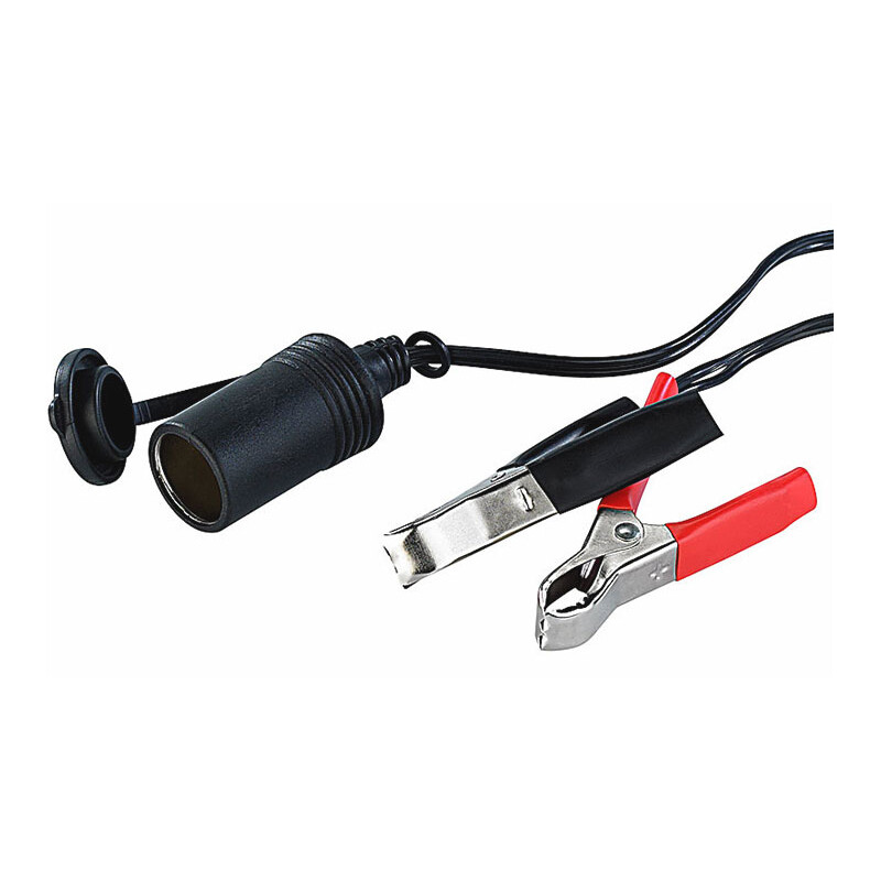 TS Optics Cables de alimentación Conector de red de a bordo/pinzas cocodrilo 12 V 8 A
