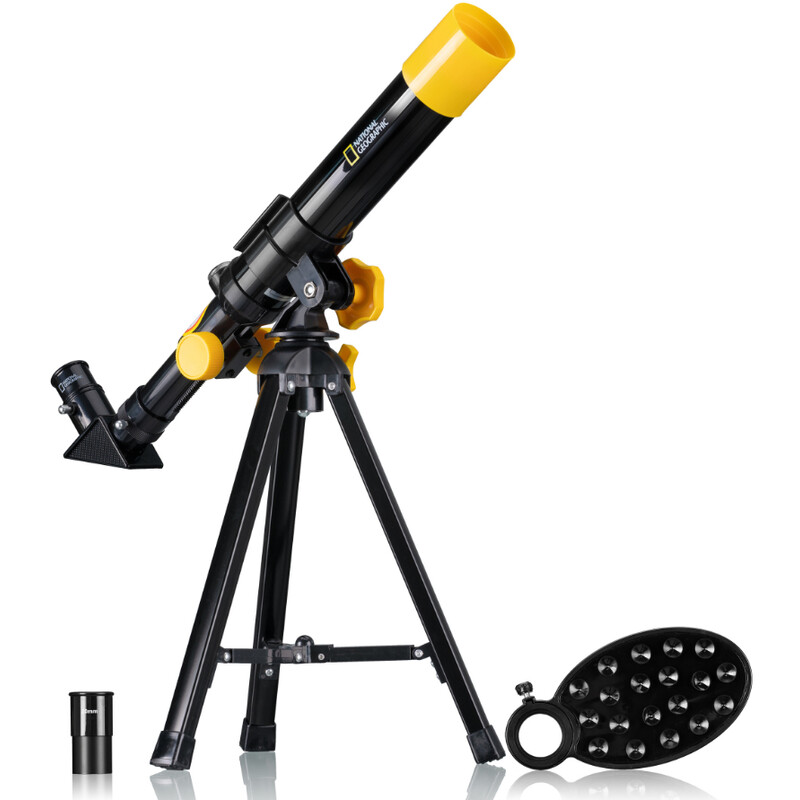 National Geographic Telescopio Kinder 40/400 con Soporte para smartphone