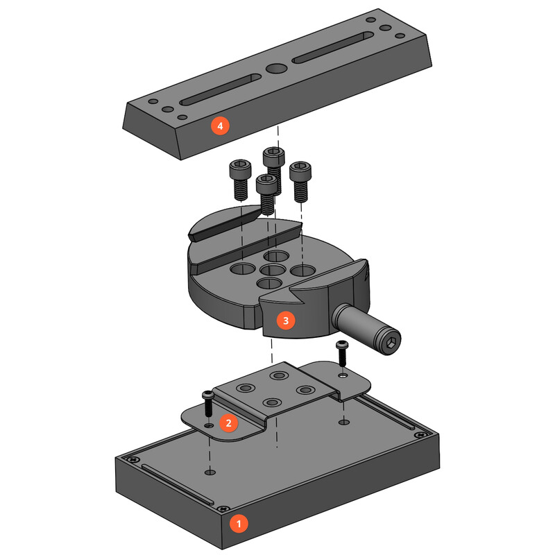 Ikarus Technologies Pinzas Vixen/Losmandy para StellarMate X & Pro